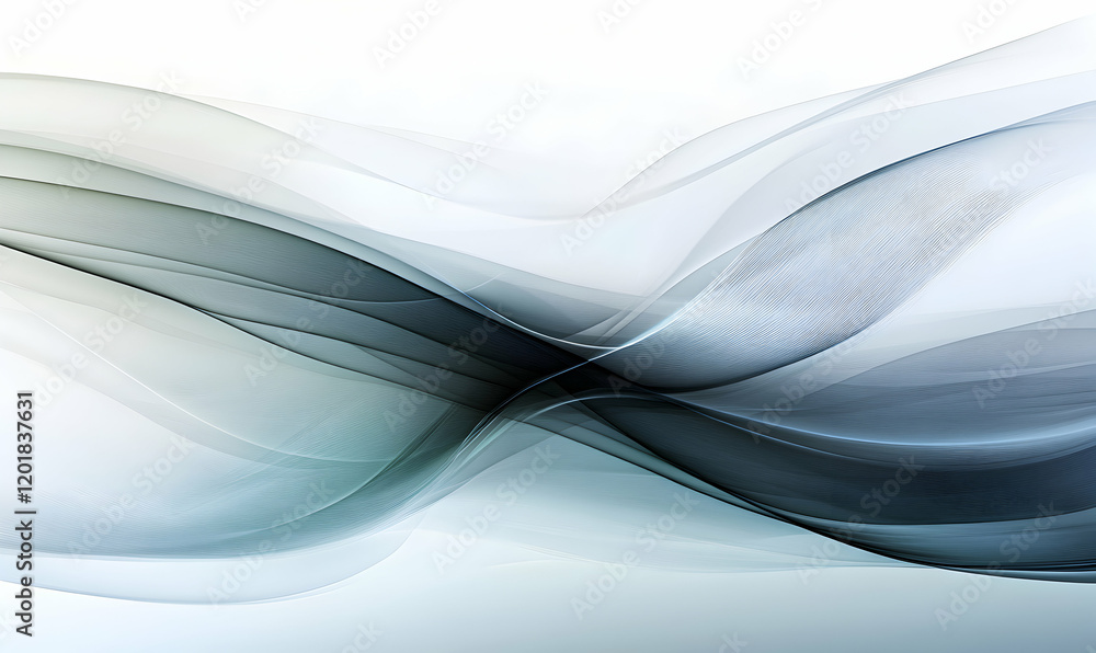 Poster abstract grayscale waves background. perfect for websites, presentations, or design projects needing