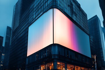  mockup of the building with advertising