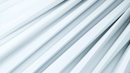 Obraz premium Sleek white and gray abstract background with diagonal lines creating depth and texture, perfect for modern design projects