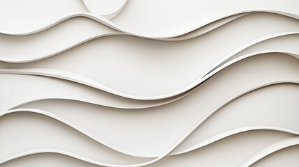 Elegant abstract white and gray background with flowing wave patterns, creating sense of calm and sophistication. Perfect for modern design projects