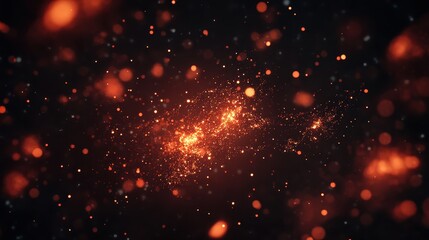 Floating virus particles in a dark space, [virus, pandemic imagery, microbiology], [highly detailed, glowing effect, scientific accuracy] 