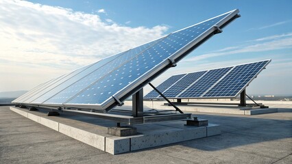 A pair of advanced solar photovoltaic panels designed for optimal energy efficiency and durability