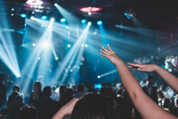 People dancing at a concert