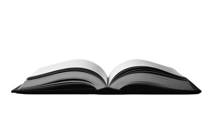 An open book displaying its pages, inviting readers to explore its contents. Ideal for themes of education, knowledge, and storytelling.