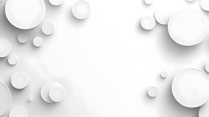 All white circle wallpaper