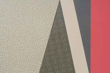 Fototapeta premium abstract scrapbooking paper with triangle and decorative patterns