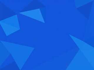 Obraz premium Blue abstract background with triangle and rectangle shapes overlapping, layered geometry, blue hues