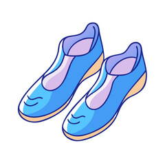 beach friendly water shoes icon, beach friendly water shoes vector illustration-simple illustration of beach friendly water shoes, perfect for beach friendly water shoes logos and icons