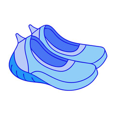beach friendly water shoes icon, beach friendly water shoes vector illustration-simple illustration of beach friendly water shoes, perfect for beach friendly water shoes logos and icons