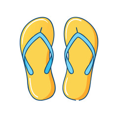 flip flops icon, flip flops vector illustration-simple illustration of flip flops, perfect for flip flops logos and icons