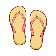 flip flops icon, flip flops vector illustration-simple illustration of flip flops, perfect for flip flops logos and icons