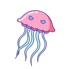 jellyfish icon, jellyfish vector illustration-simple illustration of jellyfish, perfect for jellyfish logos and icons
