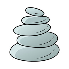 pebble rock stack icon, pebble rock stack vector illustration-simple illustration of pebble rock stack, perfect for pebble rock stack logos and icons