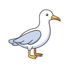 seagull icon, seagull vector illustration-simple illustration of seagull, perfect for seagull logos and icons