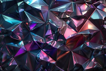 A highly detailed 3D rendering of a geometric pattern, featuring dark