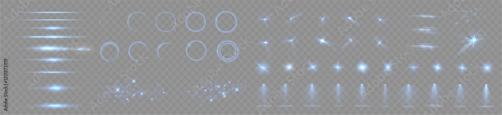 Wall mural stage with spark effect. isolated spotlight and lighting effects for your design and illustration in