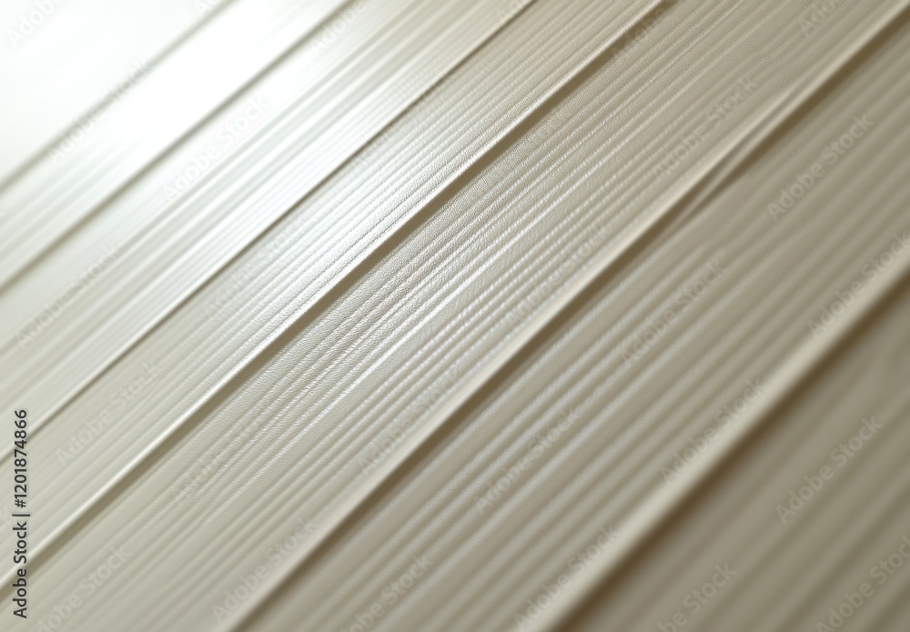 Aufkleber close-up view of textured wall paneling with vertical lines and soft neutral color tones for interio