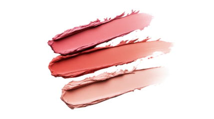 Beautiful swatches of creamy lip colors in soft shades. Perfect for beauty enthusiasts and makeup artists to showcase innovative products or style.