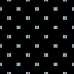Locker or changing room icon isolated seamless pattern on black background