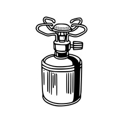 a hand drawing of a gas pump vector