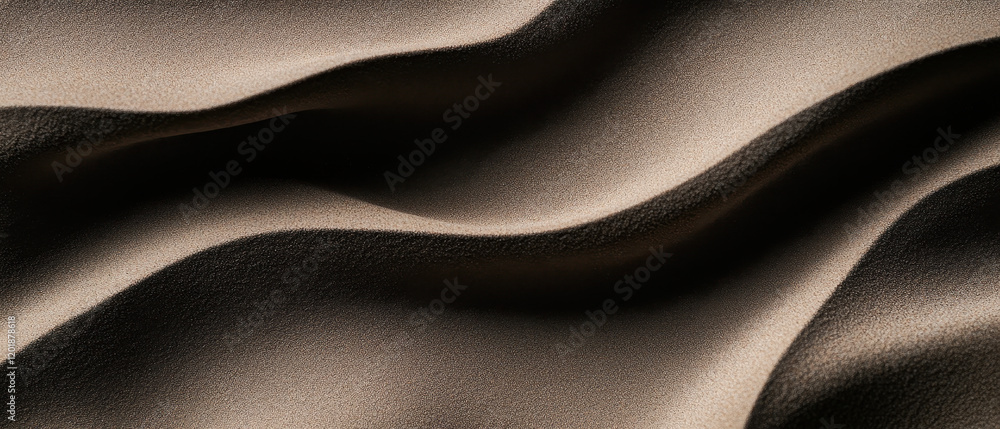 Poster soft, flowing fabric with gentle waves and shadows creating depth and texture. smooth surface reflec