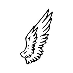 eagle wing vector illustration