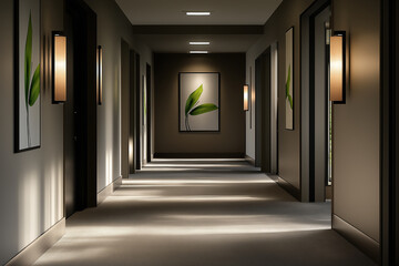 corridor in a hotel