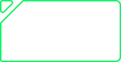 Obraz premium Green frame with recycle symbol 
