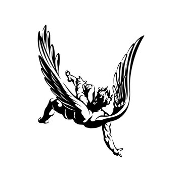 a drawing of icarus illustration