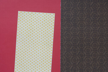 paper backdrop featuring paper with decor pattern, dots, and solids