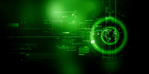 2d illustration world map abstract background