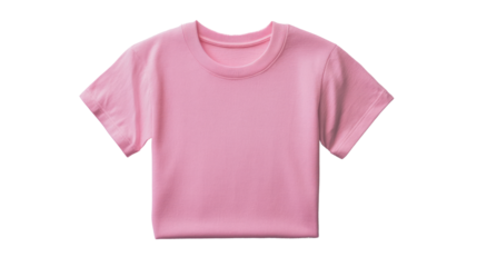 A simple, stylish pink t-shirt displayed on a clean background, perfect for fashion merchandising, casual wear, or design templates.