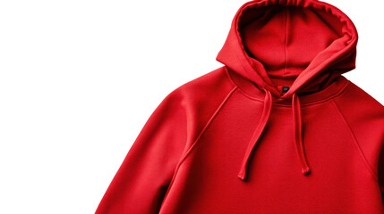 Stylish red hoodie showcasing modern apparel design, perfect for casual wear or fitness activities. Ideal for fashion and lifestyle photography.