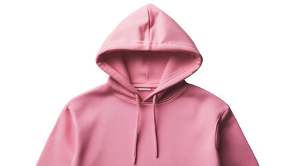 A stylish pink hoodie featuring a front pocket and drawstring hood, perfect for casual wear or layering in cooler weather.