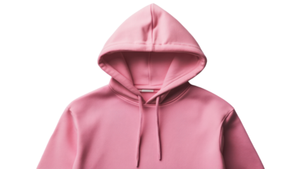 A stylish pink hoodie featuring a front pocket and drawstring hood, perfect for casual wear or layering in cooler weather.