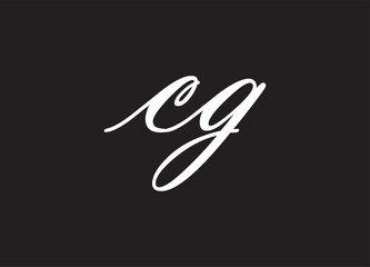 CG letter logo and initial logo design