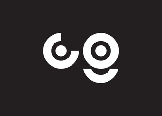 CG letter logo and initial logo design