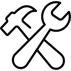 Tool colorful vector flat glyph icon.