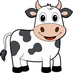 Obraz premium Cartoon cow