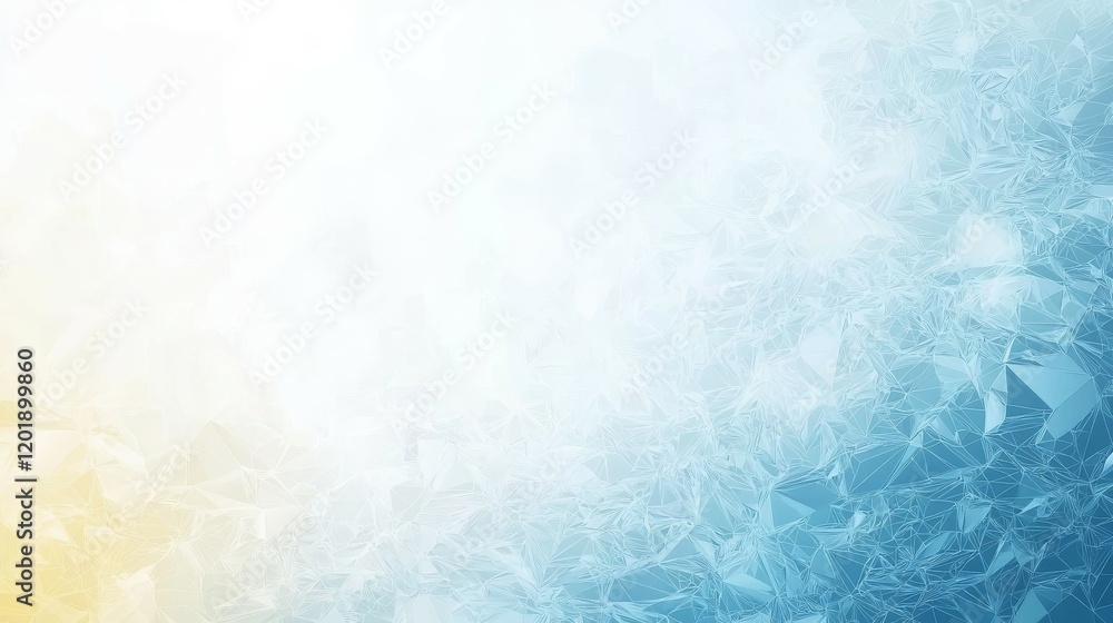 Poster abstract geometric background with a gradient from yellow to blue.