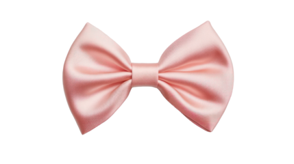 A stylish pink satin bow, perfect for accessorizing gifts, clothing, or decor. It adds a touch of elegance and charm to any special occasion.