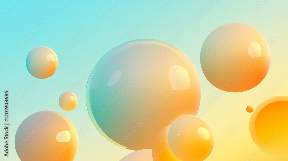 Poster Abstract Colorful Gradient Sphere Background Design