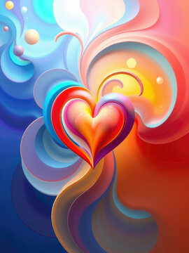 A beautiful abstract pattern created from swirling shapes resembling hearts beating as one, pattern, abstract, love, heart