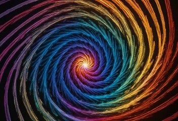 abstract colorful spiral