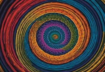 abstract colorful spiral