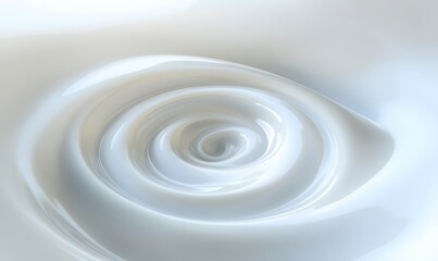 Abstract swirling white liquid, vortex effect.