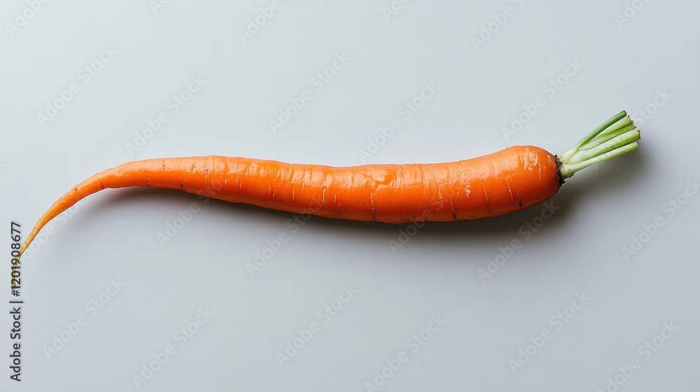 Wall mural Fresh Organic Carrot on Pale Background for Healthy Food Lifestyle