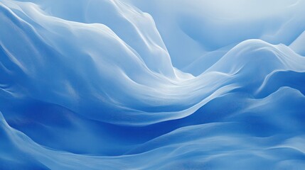 Fototapeta premium Abstract Winter Landscape: Serene Icy Mountains in Shades of Blue