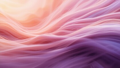 Fototapeta premium blurry abstract motion lines in shades of peach and lavender, suggesting speed and flow