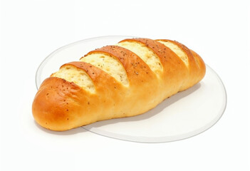 bread on a white background